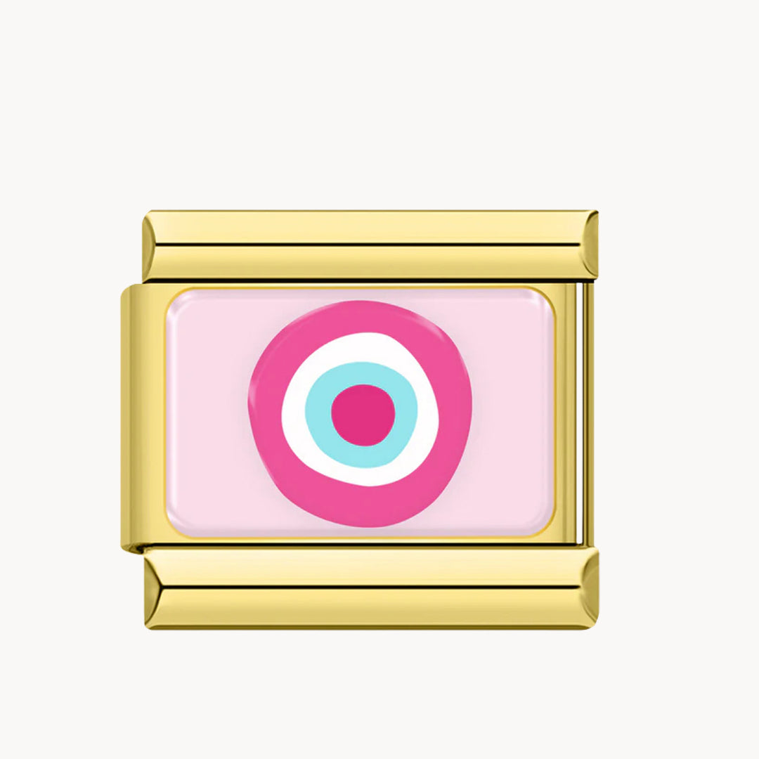 Charm œil rose