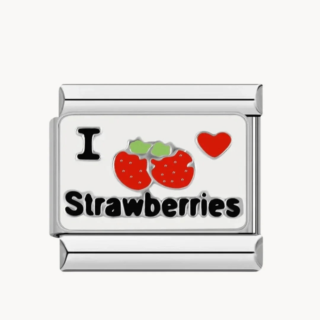 J'aime les fraises - Italian Charms France