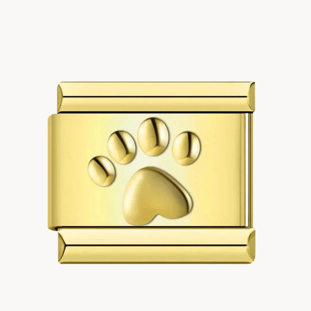 Patte argent, or et rose - Italian Charms France