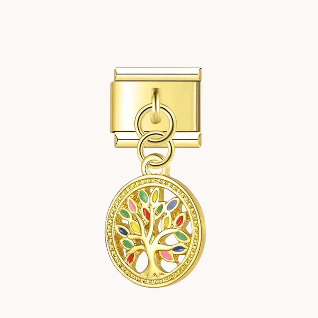 Pendentif arbre doré - Italian Charms France