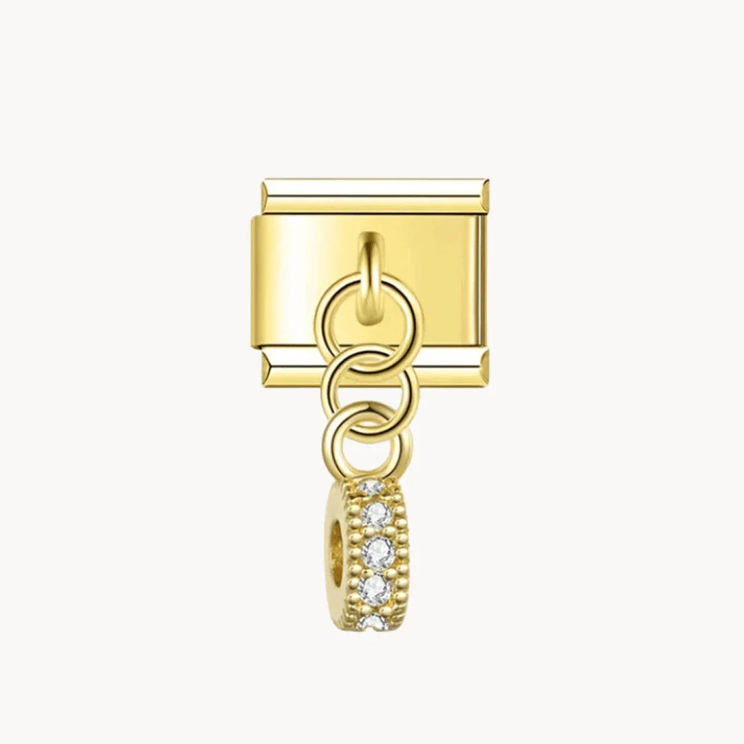 Pendentif brillant doré - Italian Charms France