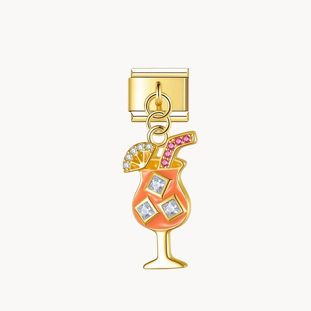 Pendentif cocktail orange - Italian Charms France