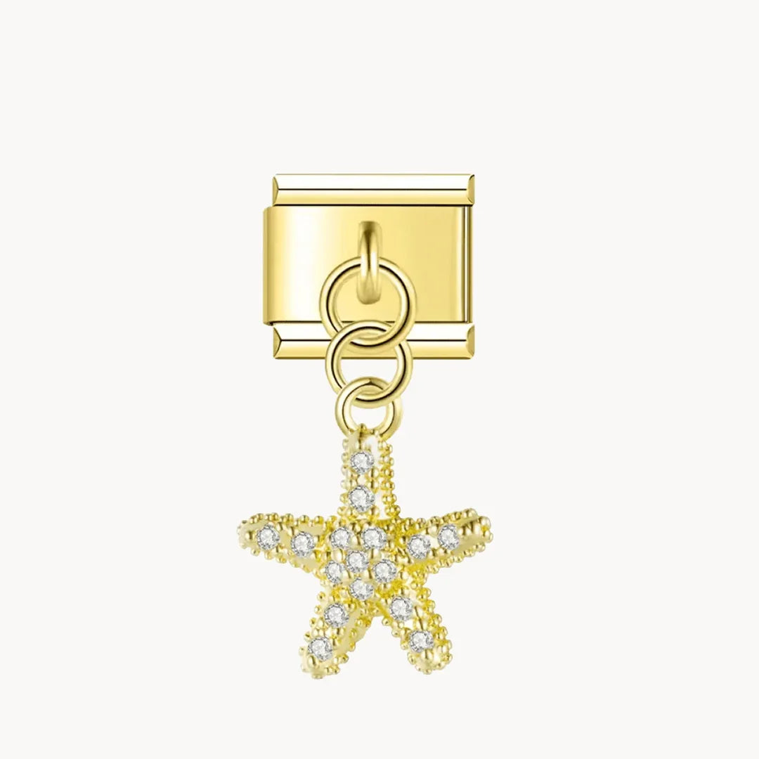 Pendentif étoile de mer brillant - Italian Charms France