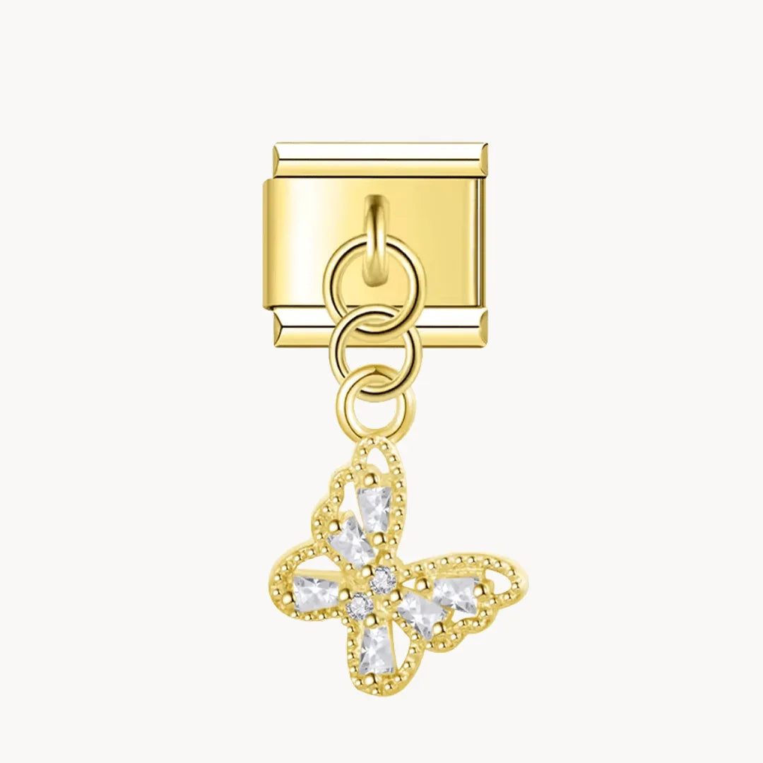 Pendentif papillon brillant - Italian Charms France