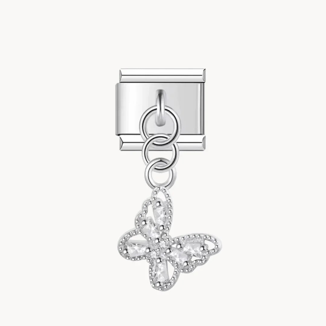 Pendentif papillon brillant - Italian Charms France