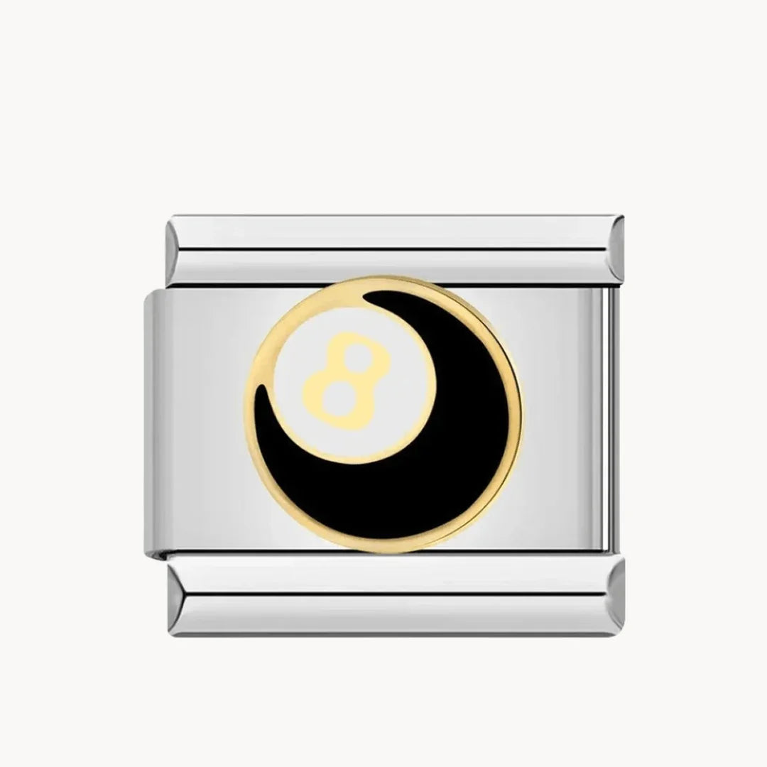 Billard 8 argent - Italian Charms France