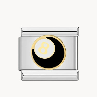 Billard 8 argent - Italian Charms France