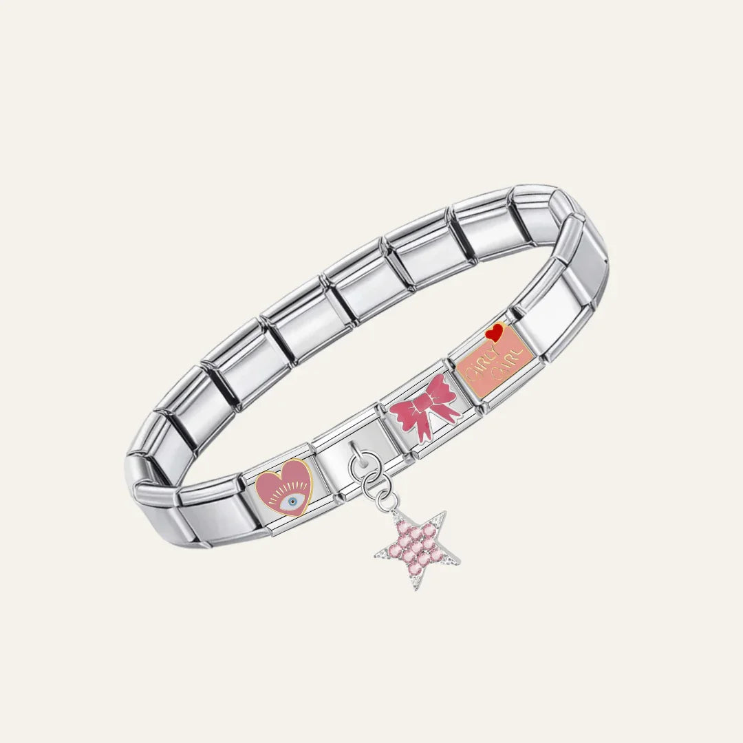 Bracelet PINK GLOW - Italian Charms France