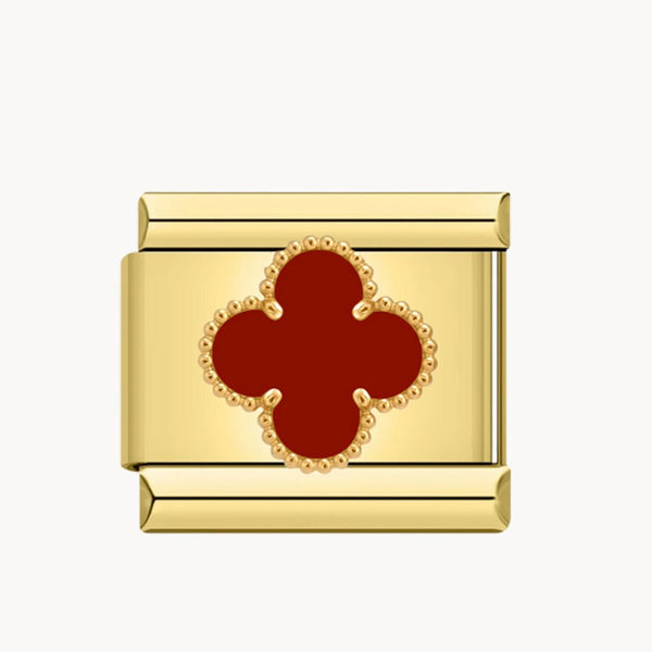 Charm trèfle rouge