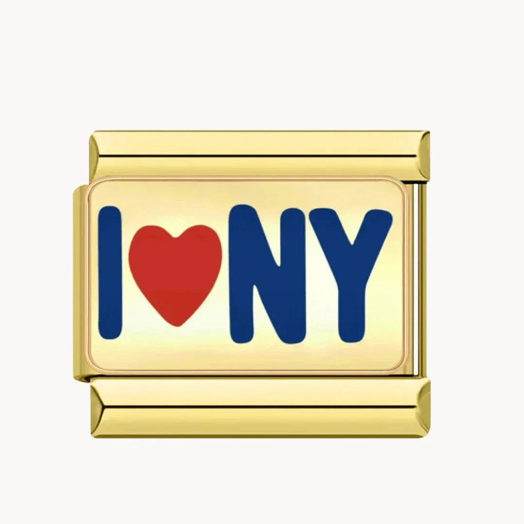 I love NY doré - Italian Charms France