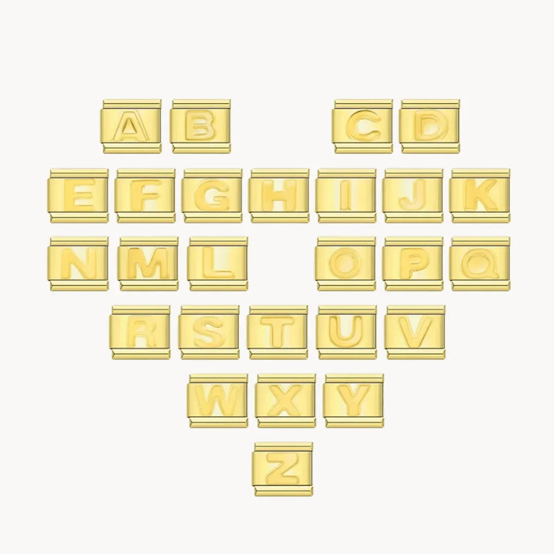 Lettres dorées - Italian Charms France