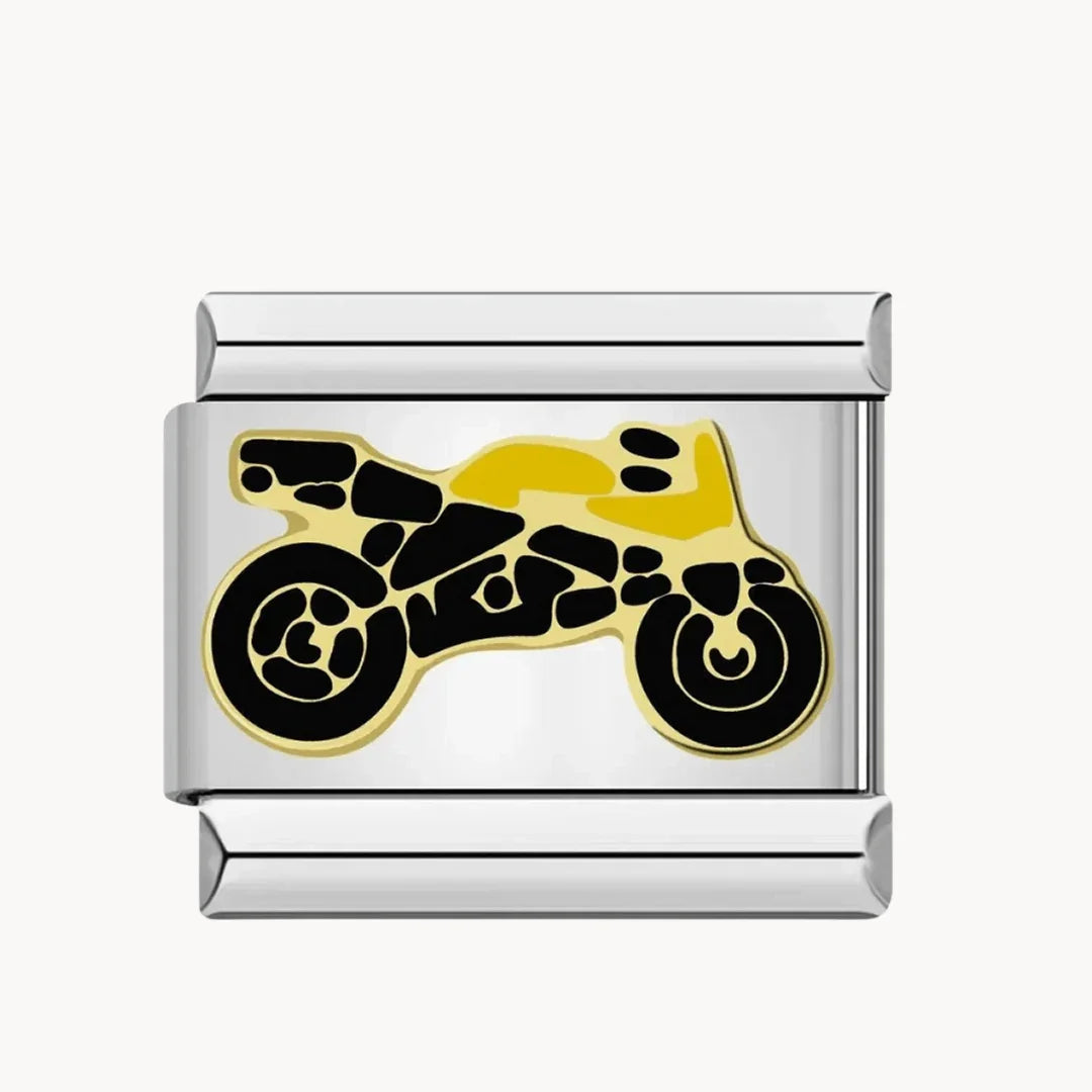 Moto argent et or - Italian Charms France