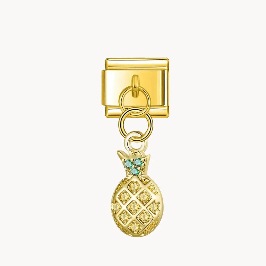 Pendentif ananas brillant - Italian Charms France