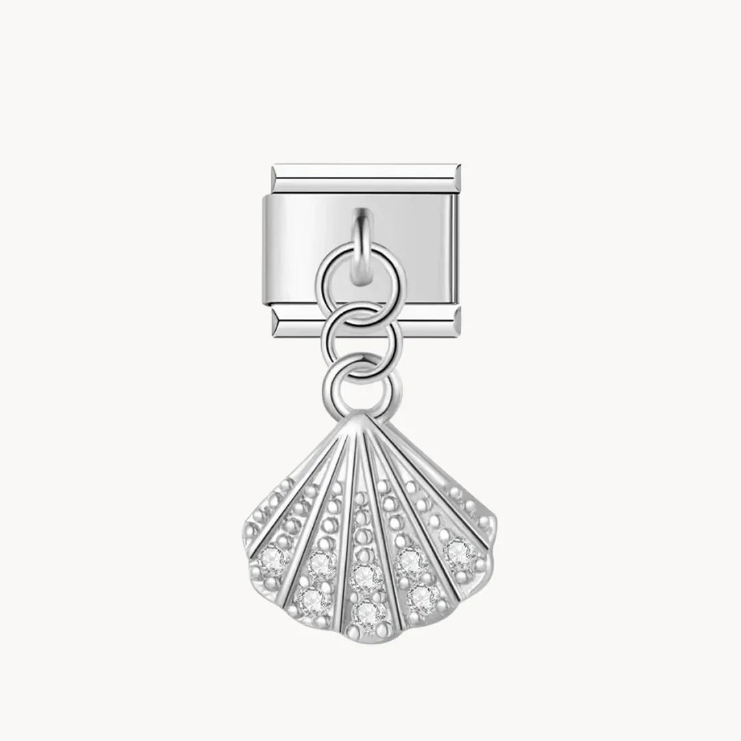 Pendentif coquillage brillant - Italian Charms France