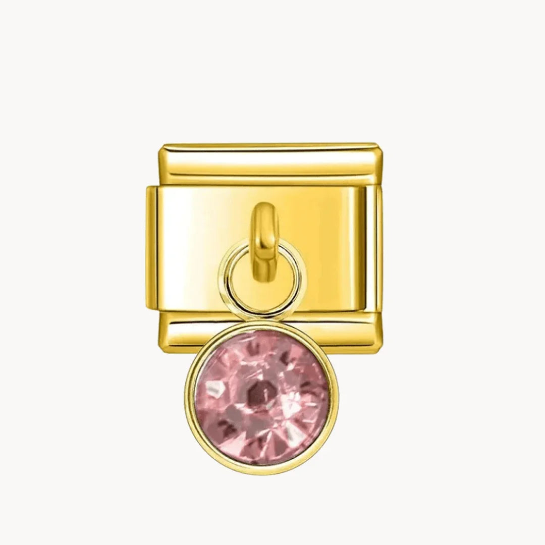 Pierre suspendue rose - Italian Charms France