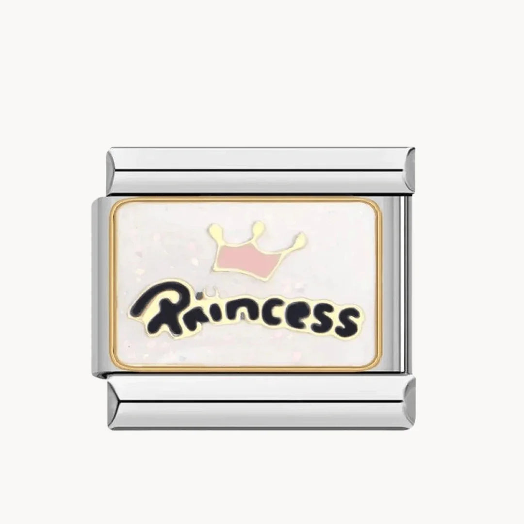 Princesse argent et or - Italian Charms France